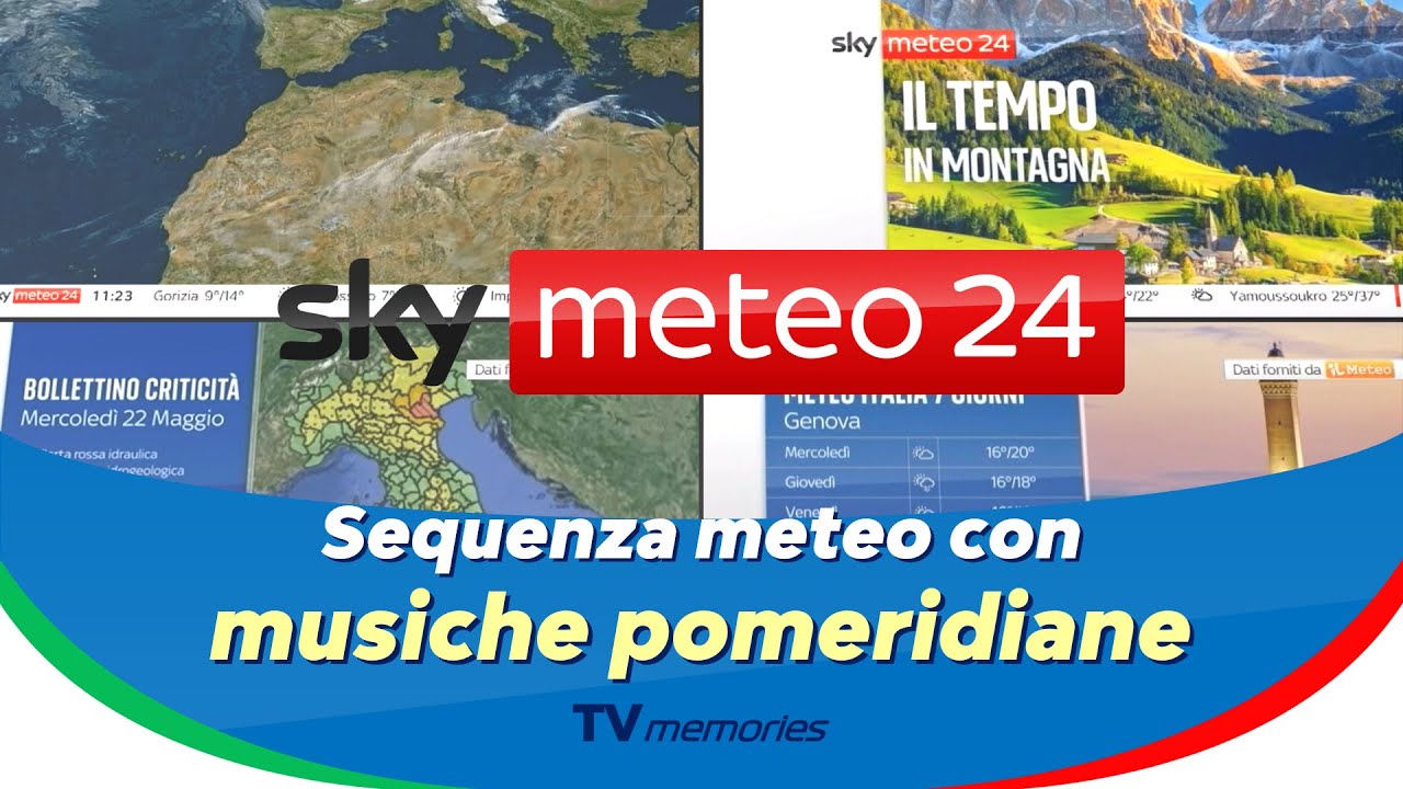 Creazione: sequenza giornaliera di Sky Meteo 24, ma con le musiche del pomeriggio [2024-, ore 11:15]
