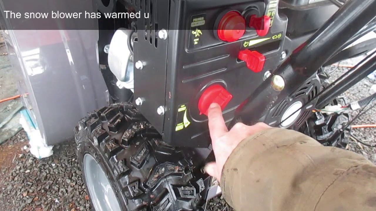 How to operate a snowblower