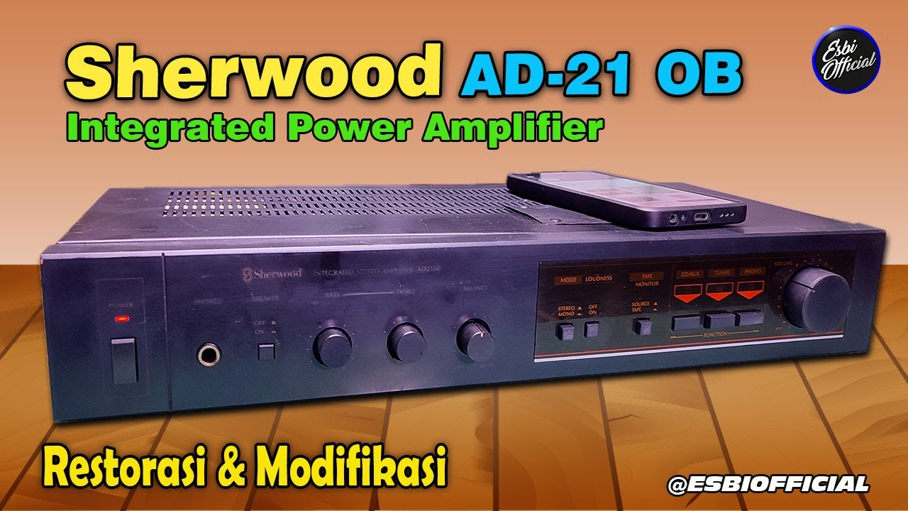 Винтажный интегрированный аудиоусилитель Sherwood AD-21 OB || Реставрация и модификация