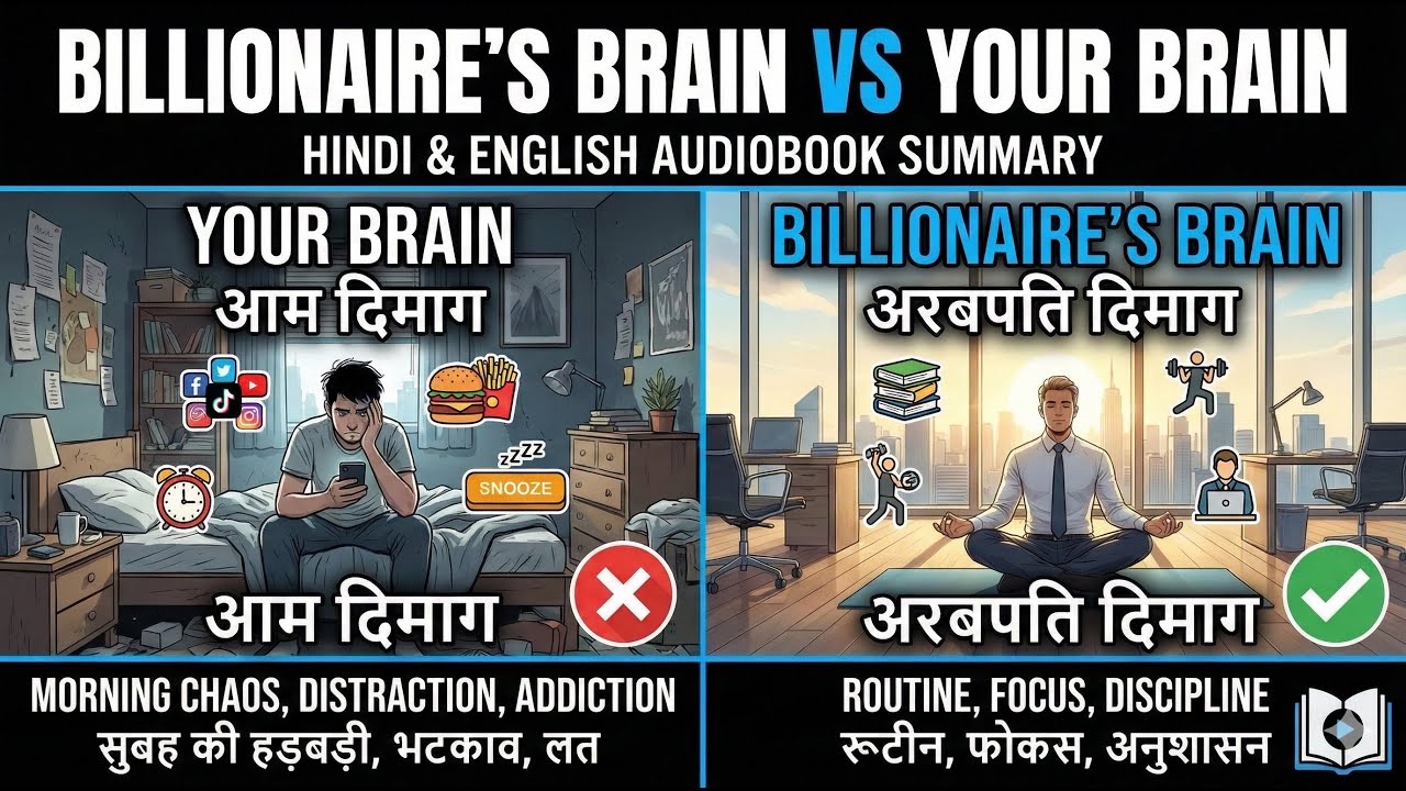 क्यों अरबपति अमीर हैं? | Billionaire’s Brain vs Your Brain Audiobook in Hindi | सफलता का सीक्रेट