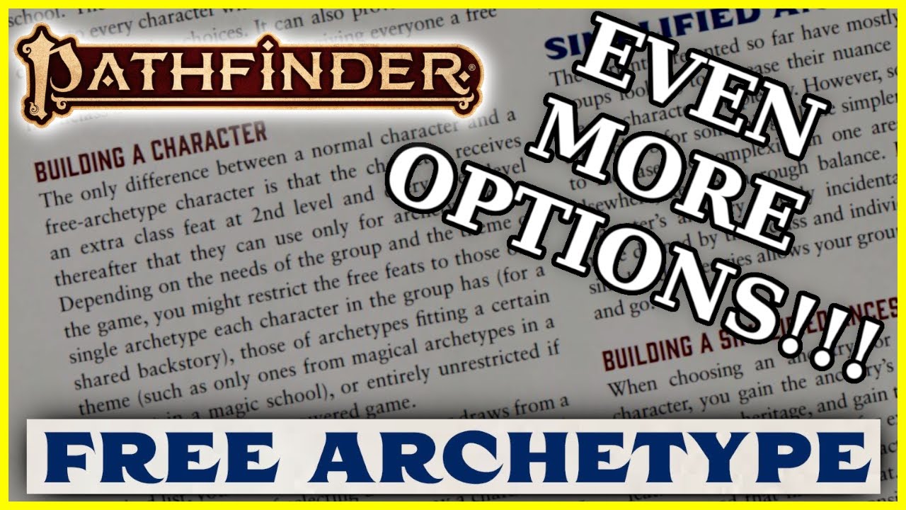 FREE ARCHETYPE VARIANT RULE - PATHFINDER 2E