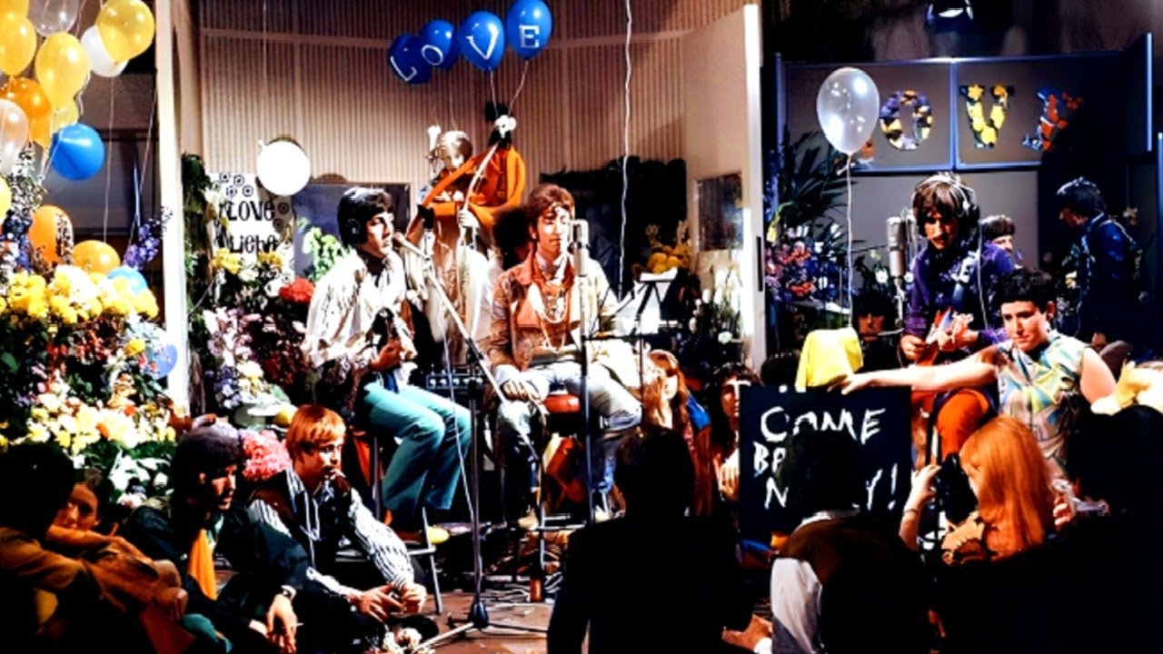 The Beatles Filming 'All You Need is Love' (1967)
