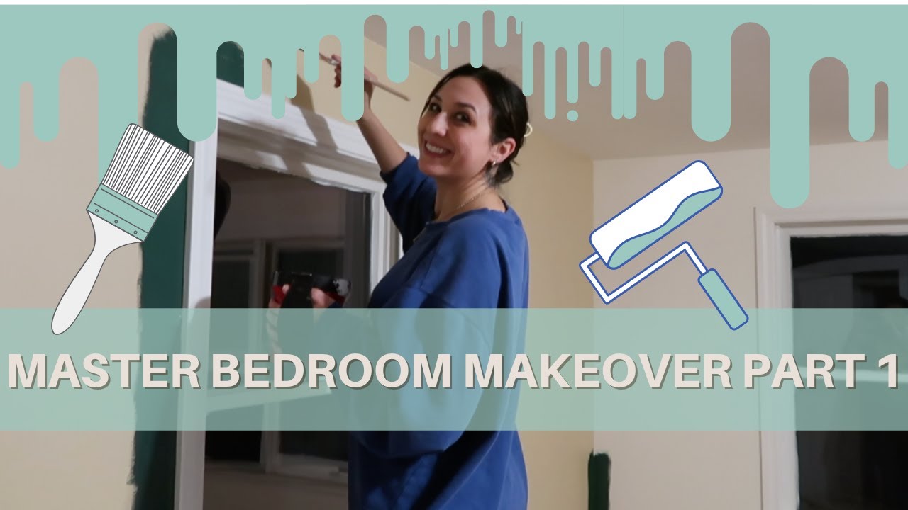 ROOM TRANSFORMATION 2021 | PAINTING OUR MASTER BEDROOM| MASTER BEDROOM MAKEOVER PART 1