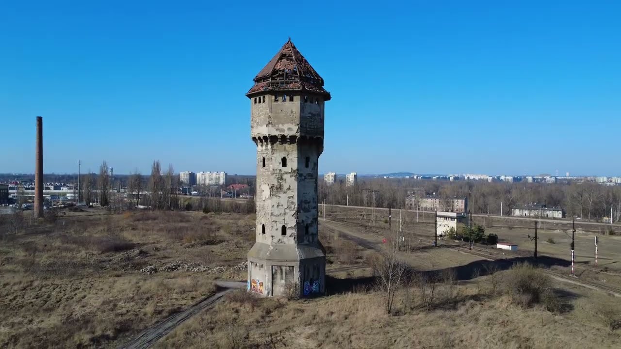 Wieża ciśnień huty Uthemann i budynek cechowni Huty Metali Nieżelaznych Szopienice 07.03.2026