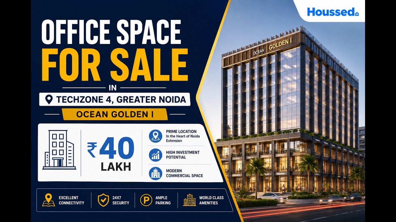 Офисное помещение на продажу в Techzone 4, Большой Нойда | Ocean Golden I | 40 лакхов