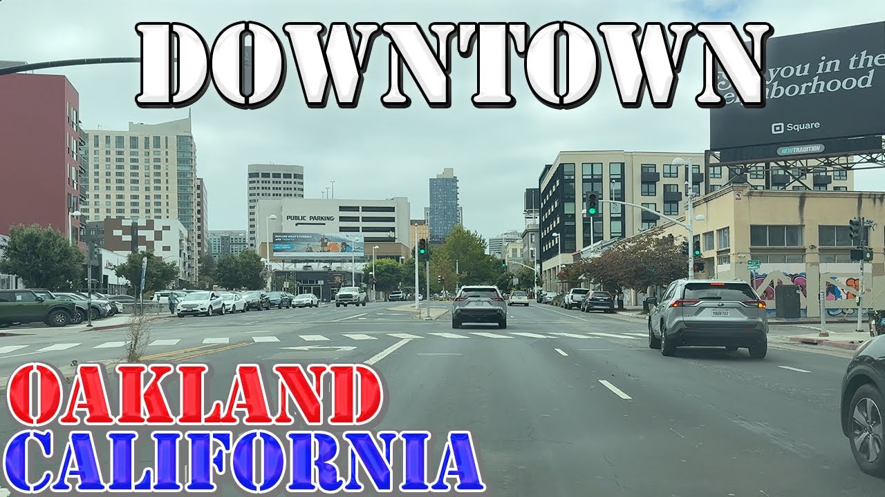 Oakland - California - 4K Downtown Drive