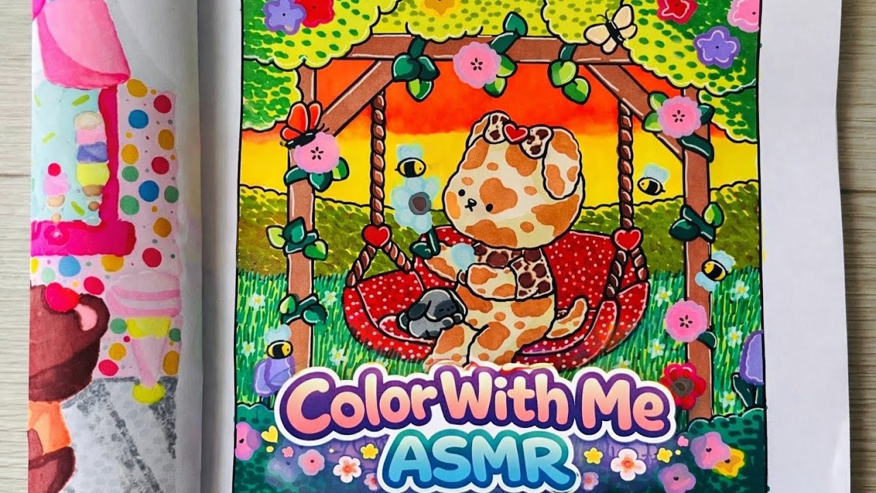 Color With Me ASMR Berrie Coloring | Volume 5 (page 5) | Short Version (7 minute)