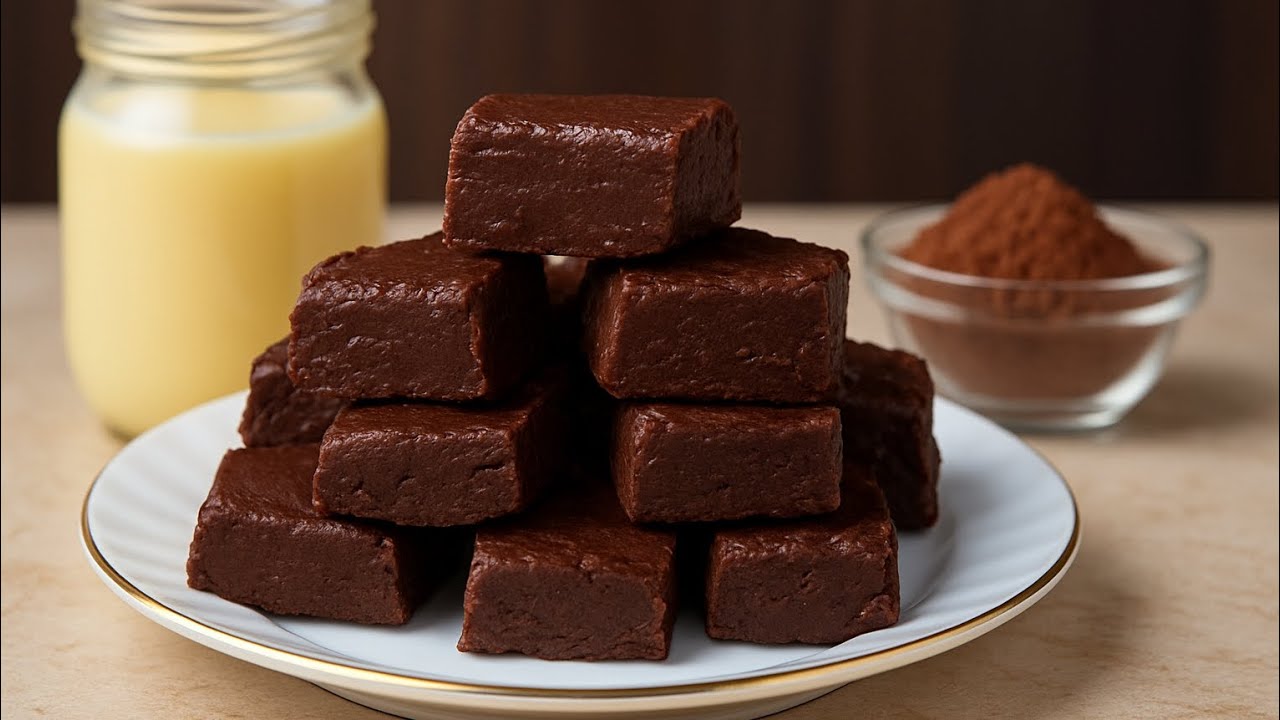 3-Ingredient Microwave Chocolate Fudge 🍫 Ready in 5 Minutes!