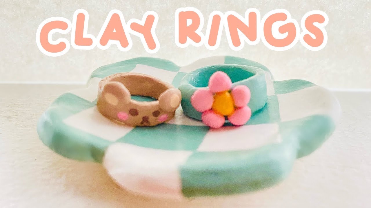 How To Make Aesthetic Clay Rings