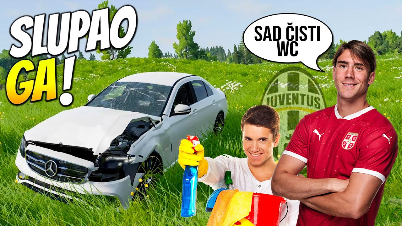 SLUPAO DUŠANU VLAHOVIĆU MERCEDESA - Čistim WC u Juventusu!