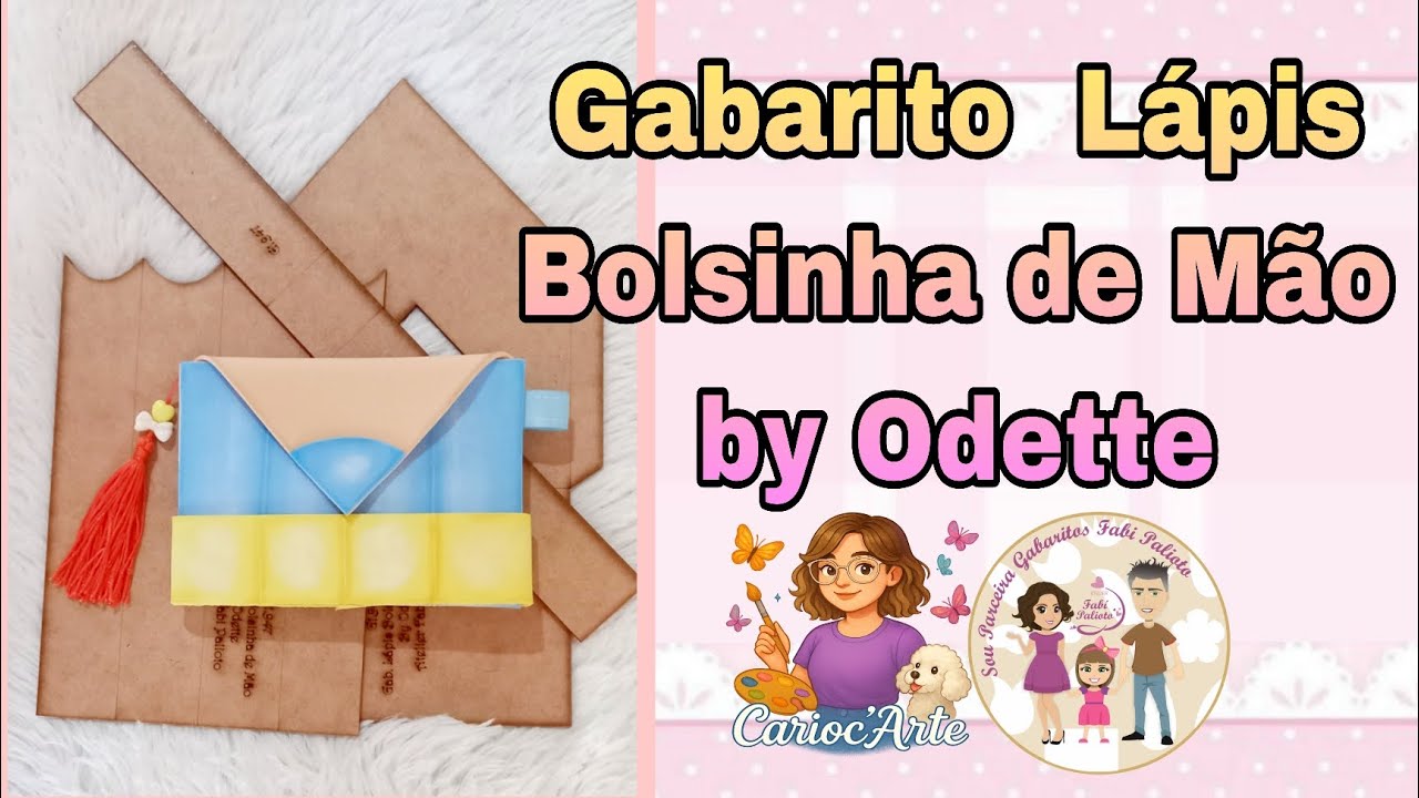 G1.947 Gabarito Lápis Bolsinha de Mão by Odette