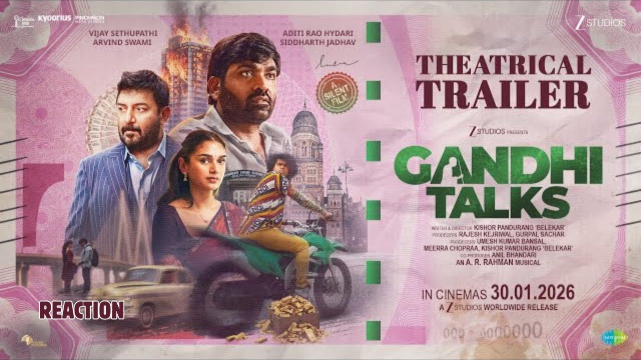 REACTIONS  of  GANDHI TALKS  Trailer | Vijay S | Arvind S | Aditi Rao | A.R.Rahman
