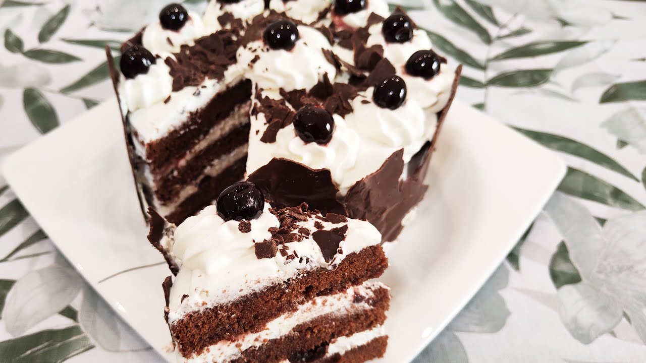 Torta Foresta nera 🍒🍒 con bagna non alcolica, adatta ai bambini