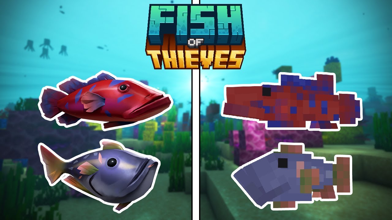 ผมได้ทำ Mod เพิ่มปลาสุดน่ารักจากเกม Sea of Thieves! - Minecraft Mod [Fish of Thieves]