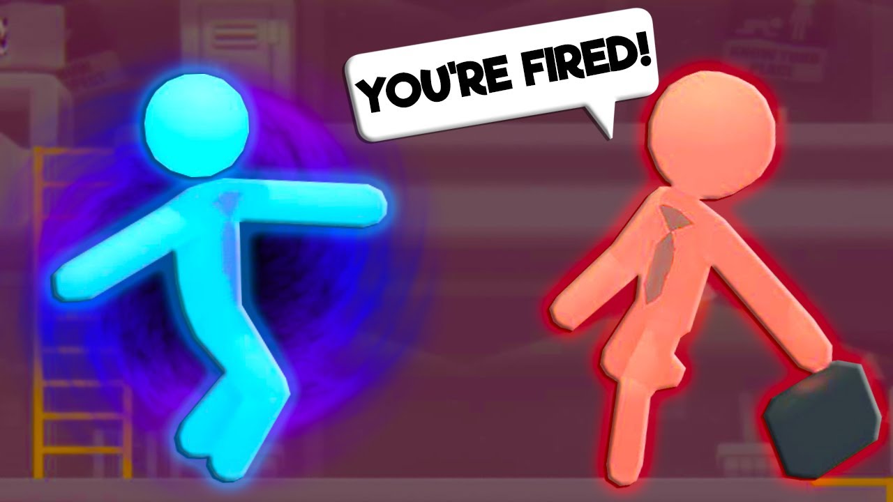 I Used SPECIAL POWERS to Beat Up My Co-Workers in Stick it to Stick Man Gameplay!
