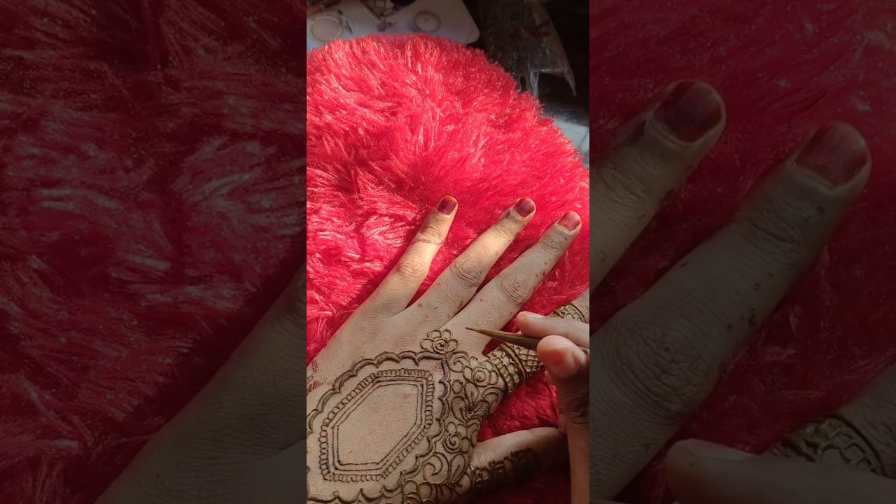 Floral back hand mehendi | #fulltutorial #hennadesign #support #youtubevideo 