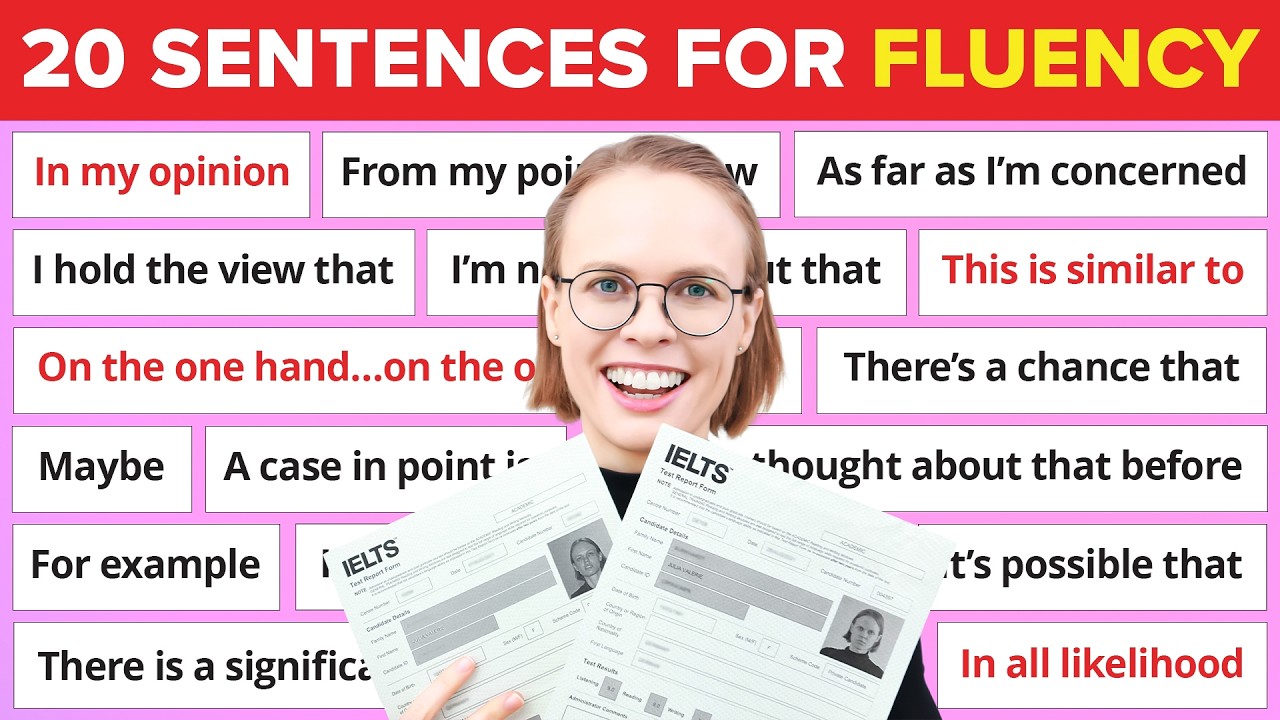 20 Most Common Sentence Patterns for IELTS Speaking | Band 7+ Vocabulary