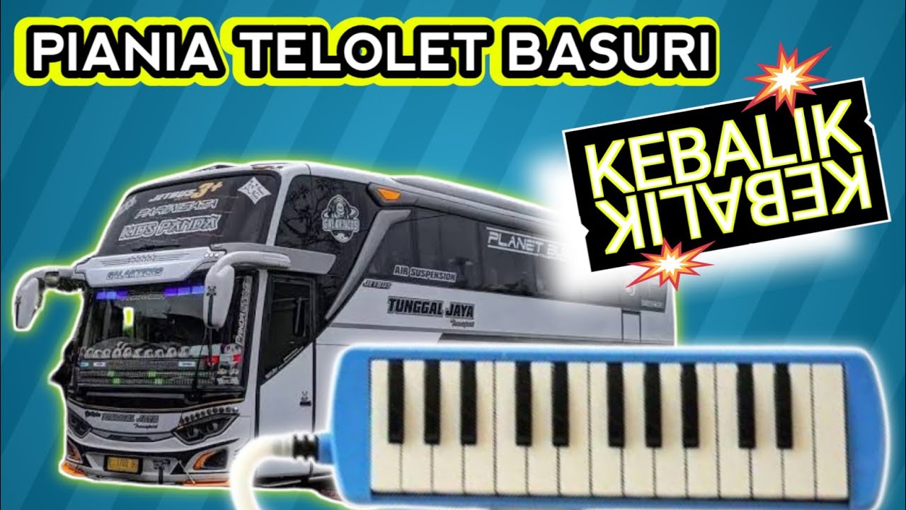 pianika telolet Basuri kebalik | disertai not angka