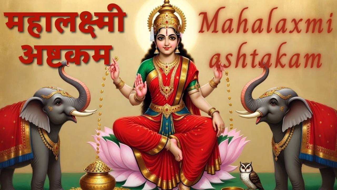 Shri Mahalaxmi Ashtakam with Lyrics | श्री महालक्ष्म्यष्टकम् | Divine Mantra for Wealth & Abundance