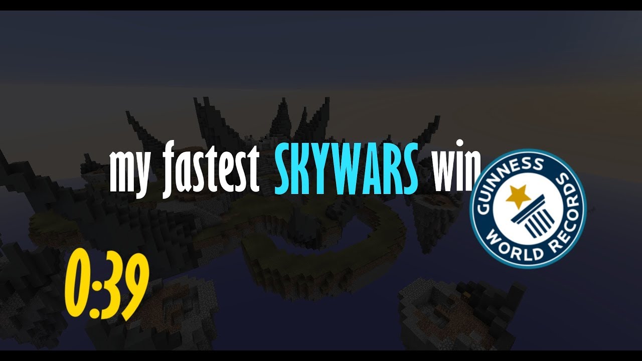 My fastest skywars win ever