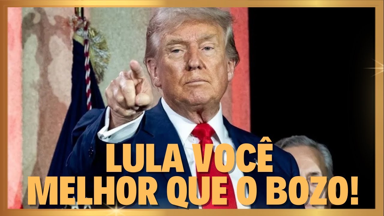 TRUMP ELOGIA LULA PARA O MUNDO E BOLSONARISTAS BOTAM UM OVO DE RAIVA
