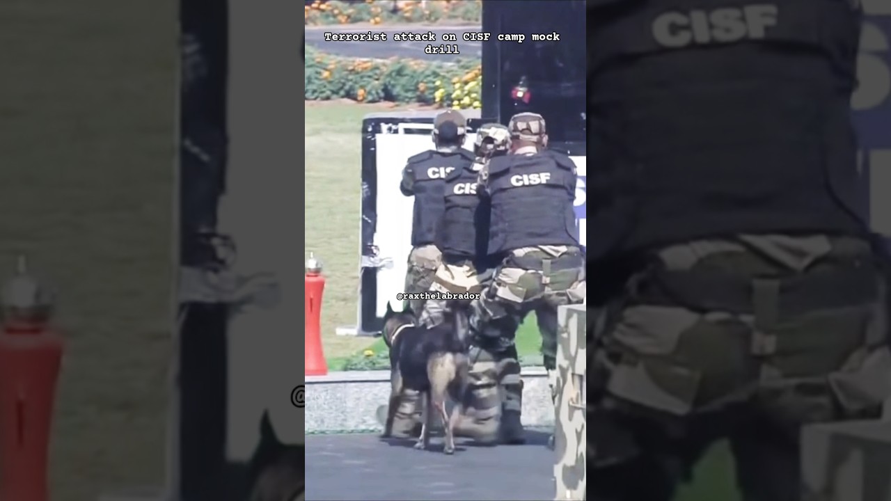 Terrorist attack on CISF camp mock drill🔥🙏💪 |#army #shorts