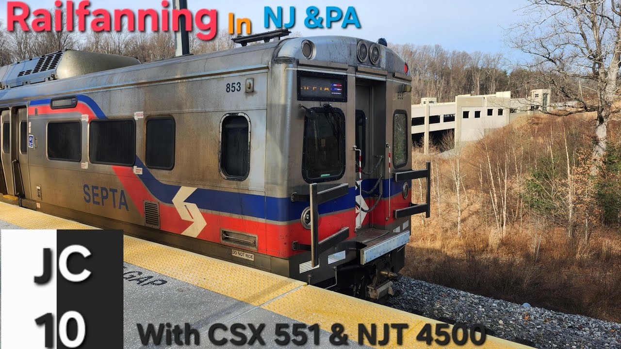 Railfanning for the first time at wawa station+ more with NJT4500 & CSX551