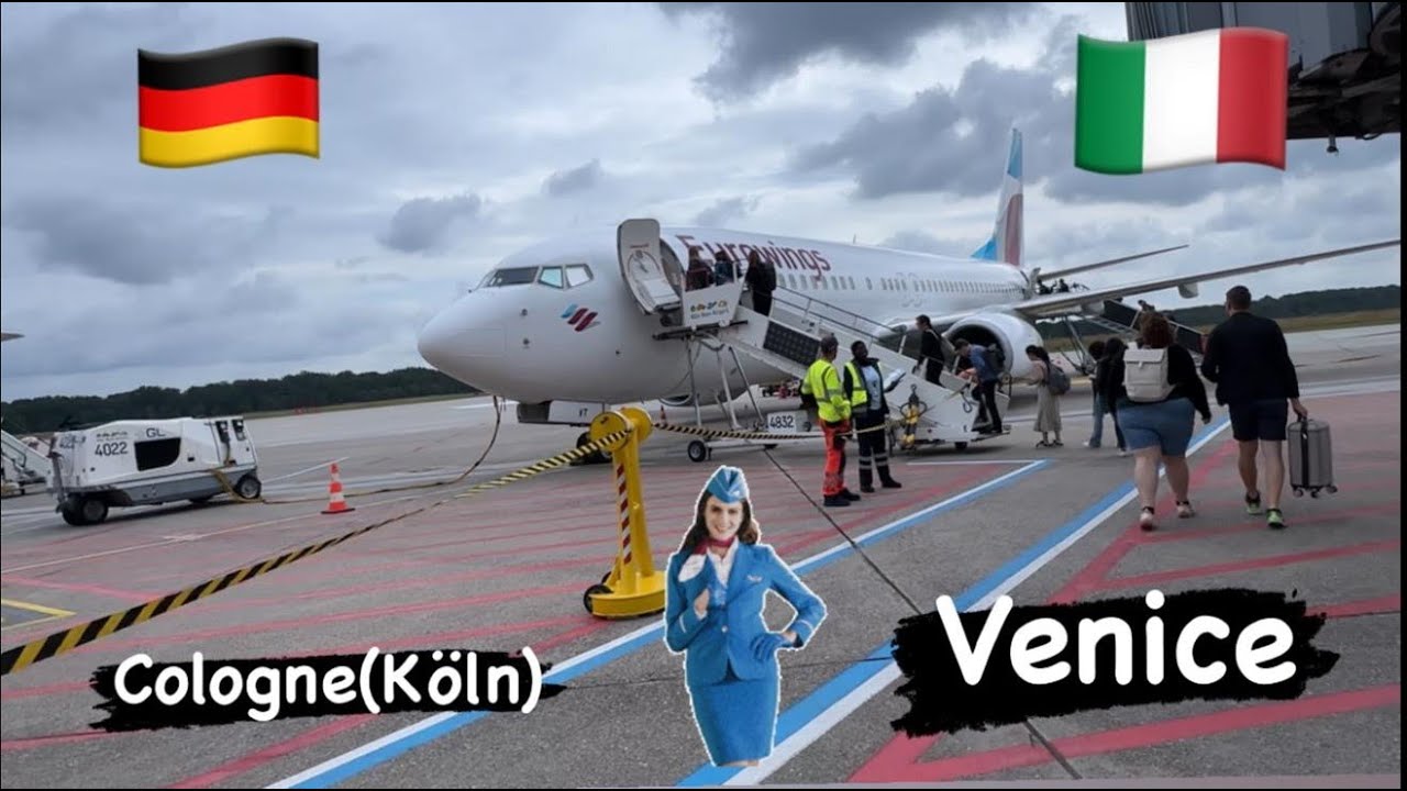 // Trip Report // Cologne ( Koln ) to Venice (Italy) Eurowings 737