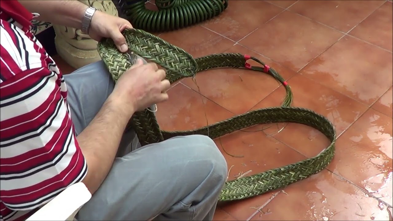TRABAJO EN ESPARTO  por Pascual Villar Lahiguera de Benifaió (València) un gran artesano