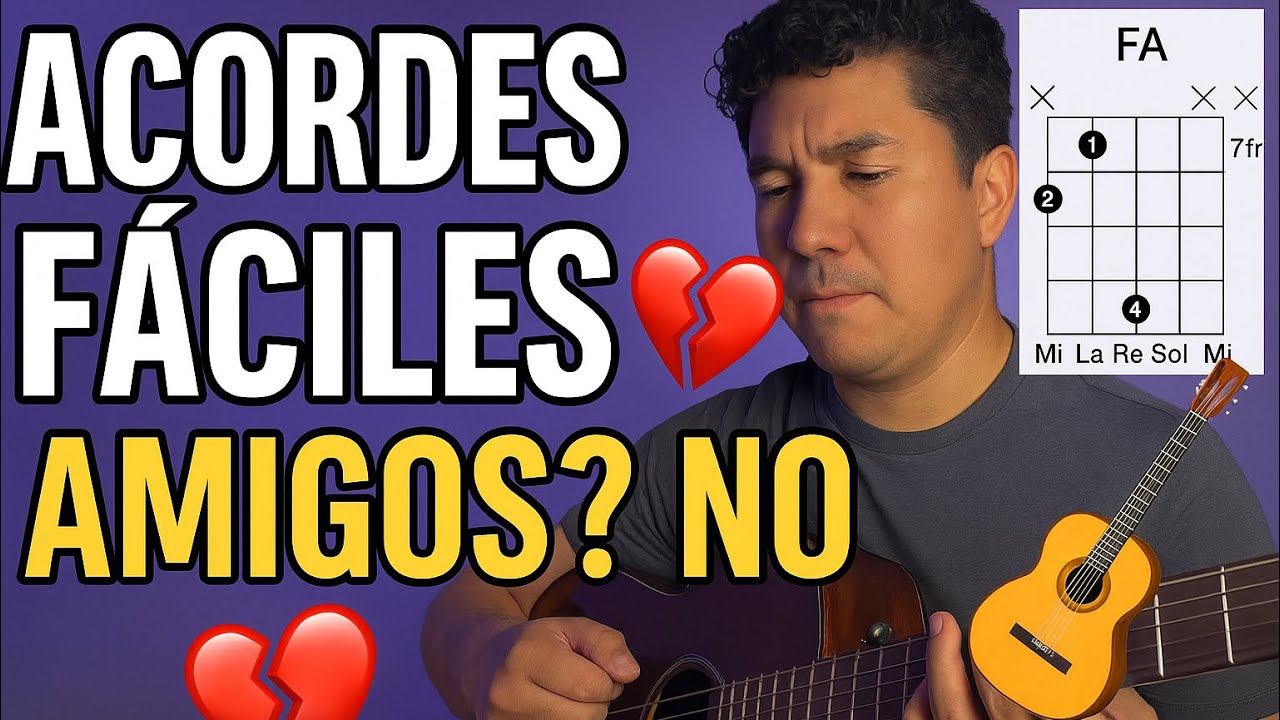 Amigos? No &ndash; Oscar Maydon & Neton Vega  Tutorial Acordes Guitarra&iexcl;T&oacute;cala en 5 minutos!