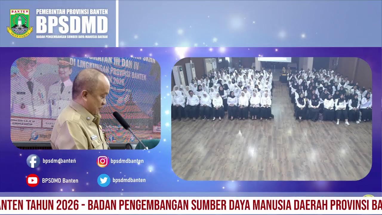 PEMBUKAAN PELATIHAN PADA BPSDMD PROVINSI BANTEN TAHUN 2026