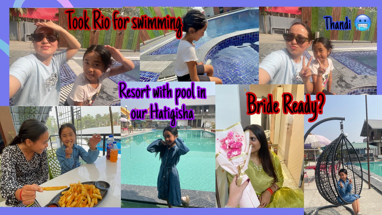 Took Rio for swimming before she goes SIKKIM || School friend ki sangeet k liye Dance practice 🪩🕺🪩