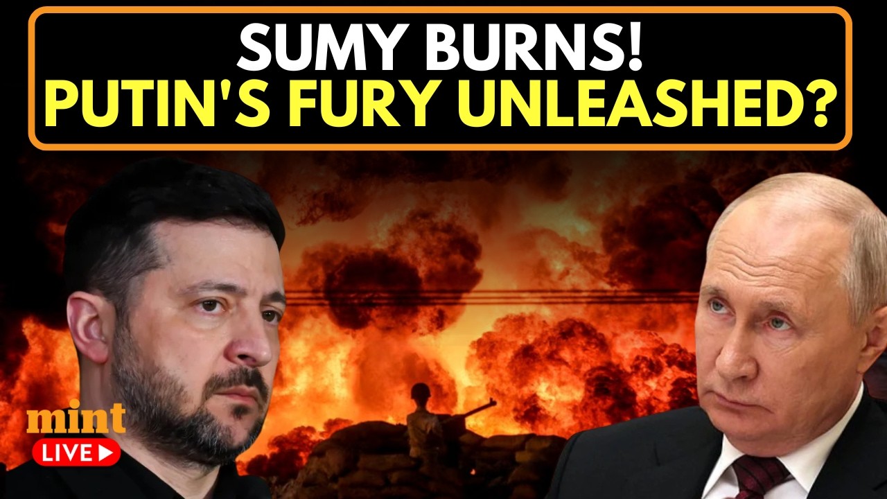 LIVE | Sumy Burns as Zelensky Tests Putin With Strikes on Aircraft Hangars, S-400s and Oil Infra