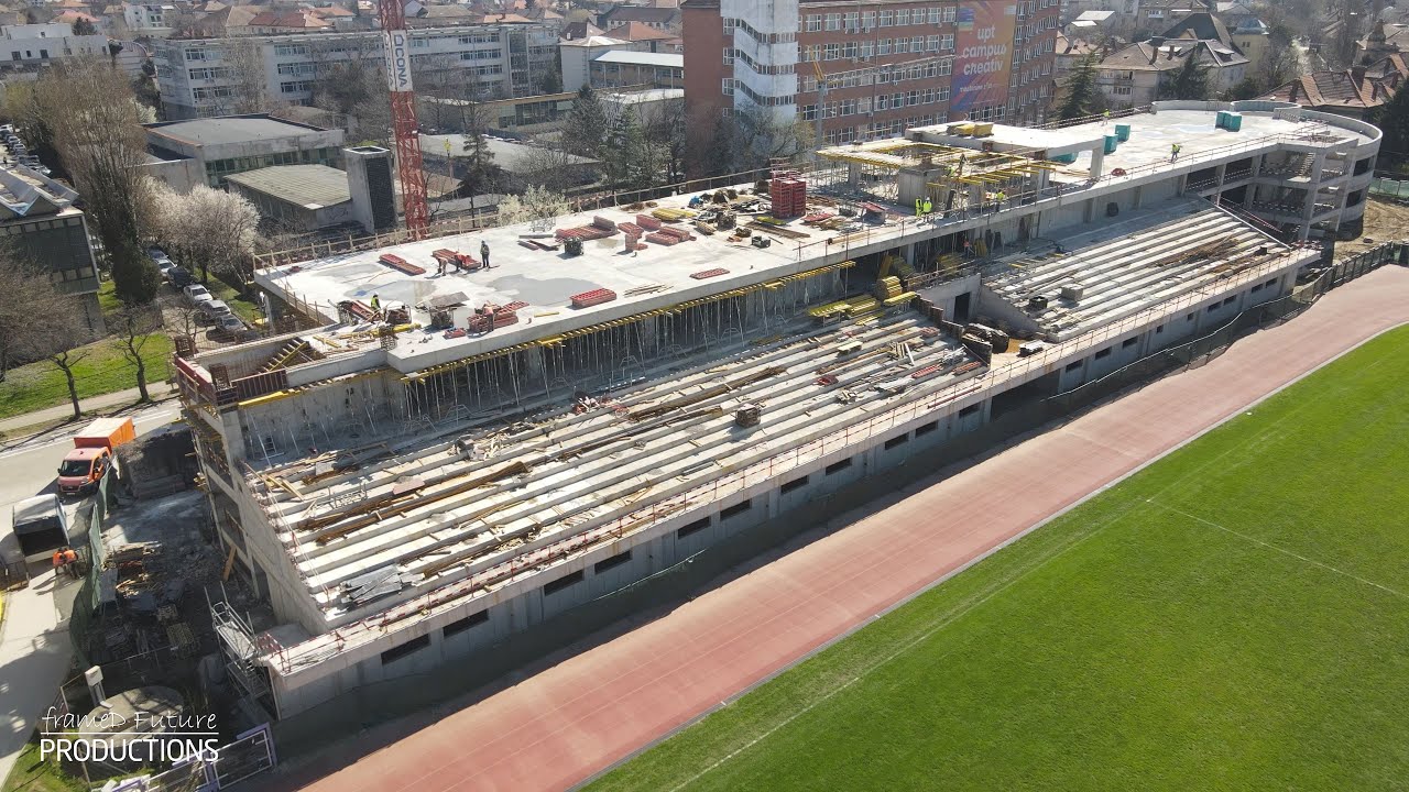 Stadionul Știința - Politehnica Timișoara - Stadiu lucrări 20.03.2025 #cona