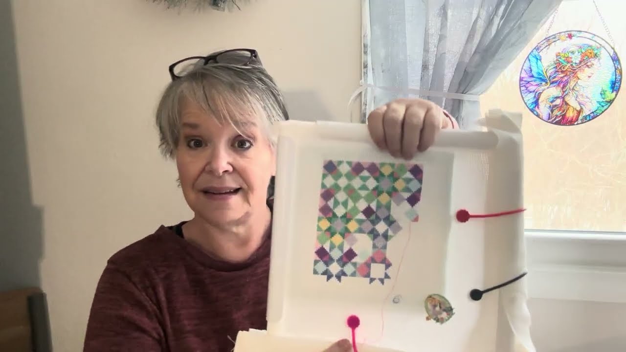 Flosstube: February stitching update. 
