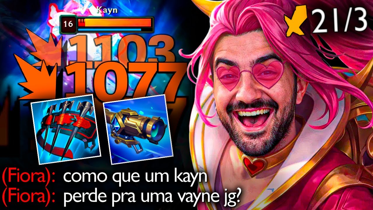 KAYN PASSOU FOME PRA VAYNE JUNGLE COM OS NOVOS ITENS KKKKKKK