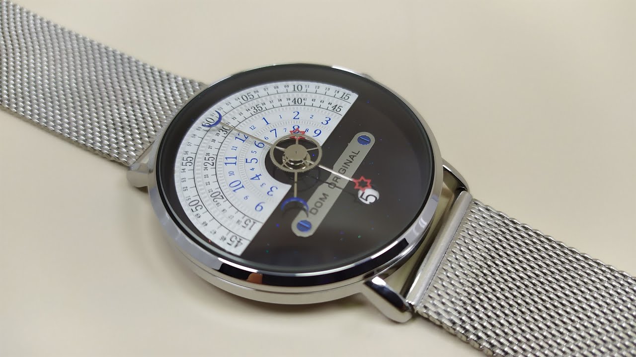 ساعة يدوية ابداعية تعرض الوقت بطريقة مختلفة  DOM Creative Watch Men/Women Waterproof Quartz Watch