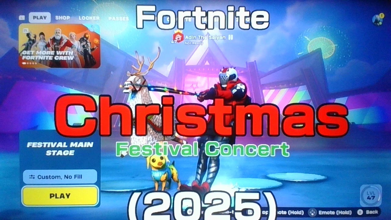 Fortnite Christmas Festival Concert (2025) - (seizure warning)