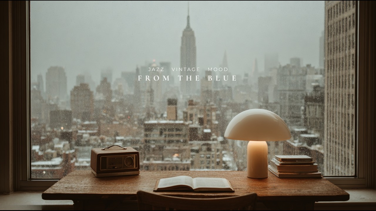 [playlist] 눈 내리는 뉴욕 도심 창가에서 듣는 잔잔한 재즈 | Calm Afternoon Jazz for Reading & Writing