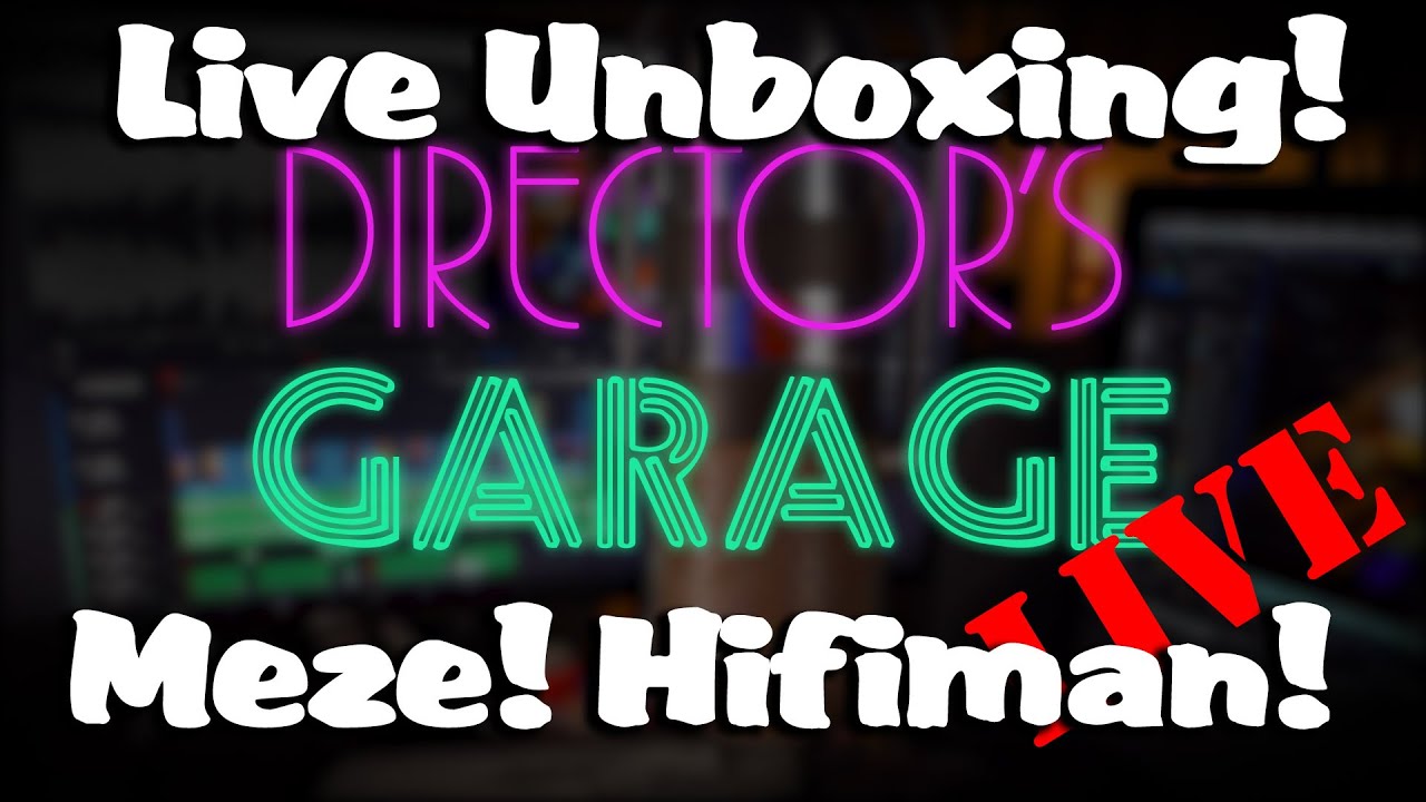 Live Unboxing Today! Happy Hour Hangout at the Director's Garage.