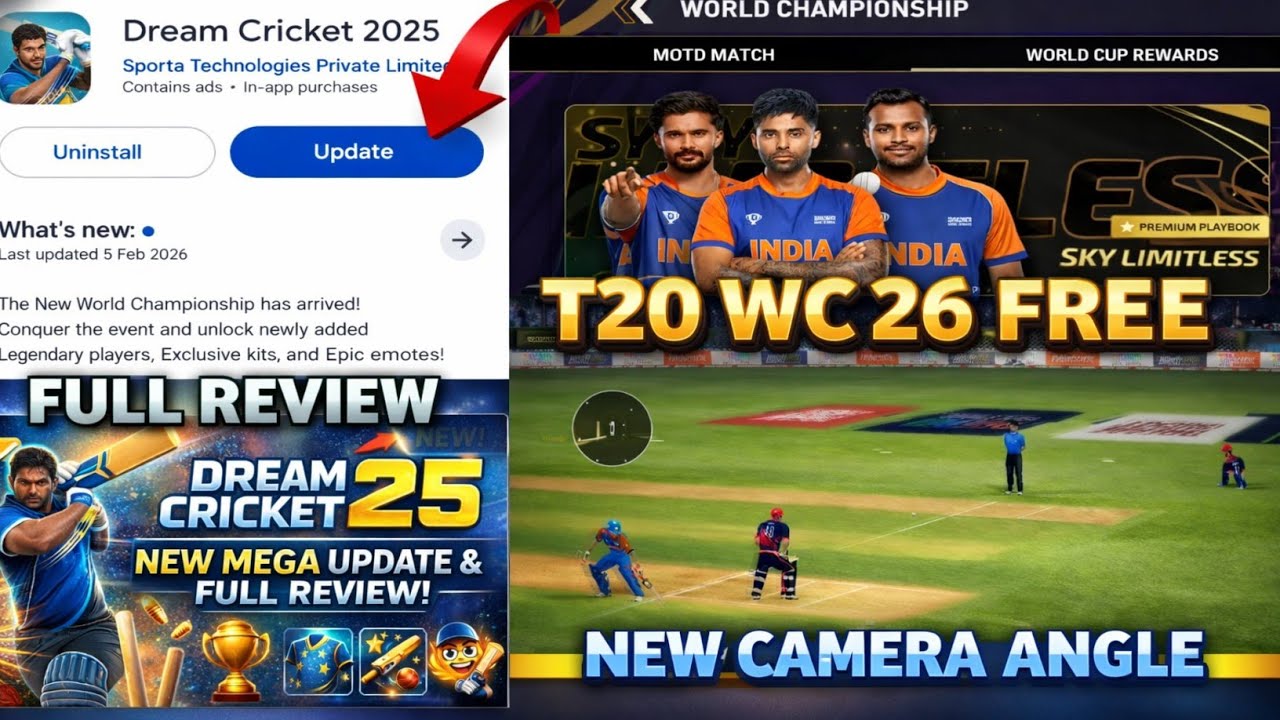 Dream Cricket 25 New Mega Update Released Full Review !