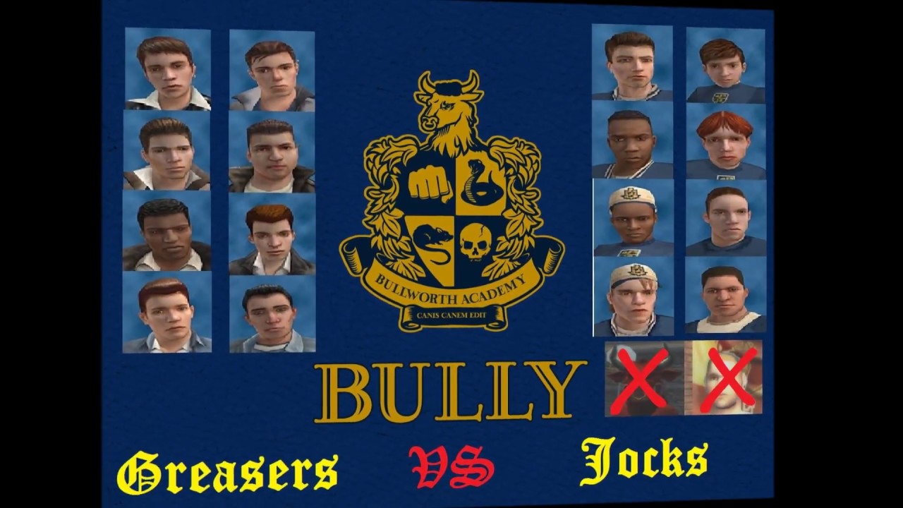Bully SE: Greasers vs Jocks (No Bob & Mascot) (Boss Health - Band Wars) (Full HD)
