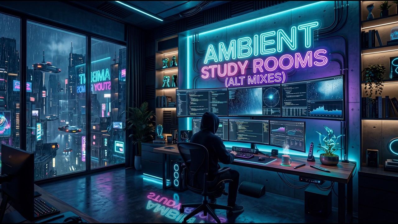 Synthwave Ambient — Focus Music for Coding & Night Work | B-Sides