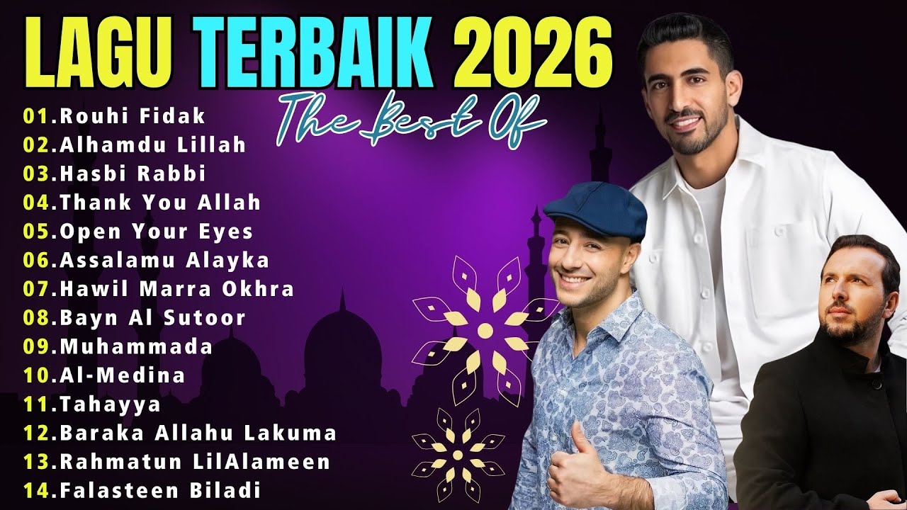 Sholawat Nabi Merdu 💙 Maher Zain, Mesut Kurtis, and Humood Alkhudher  🎧 Lagu Islami Terbaik 2026
