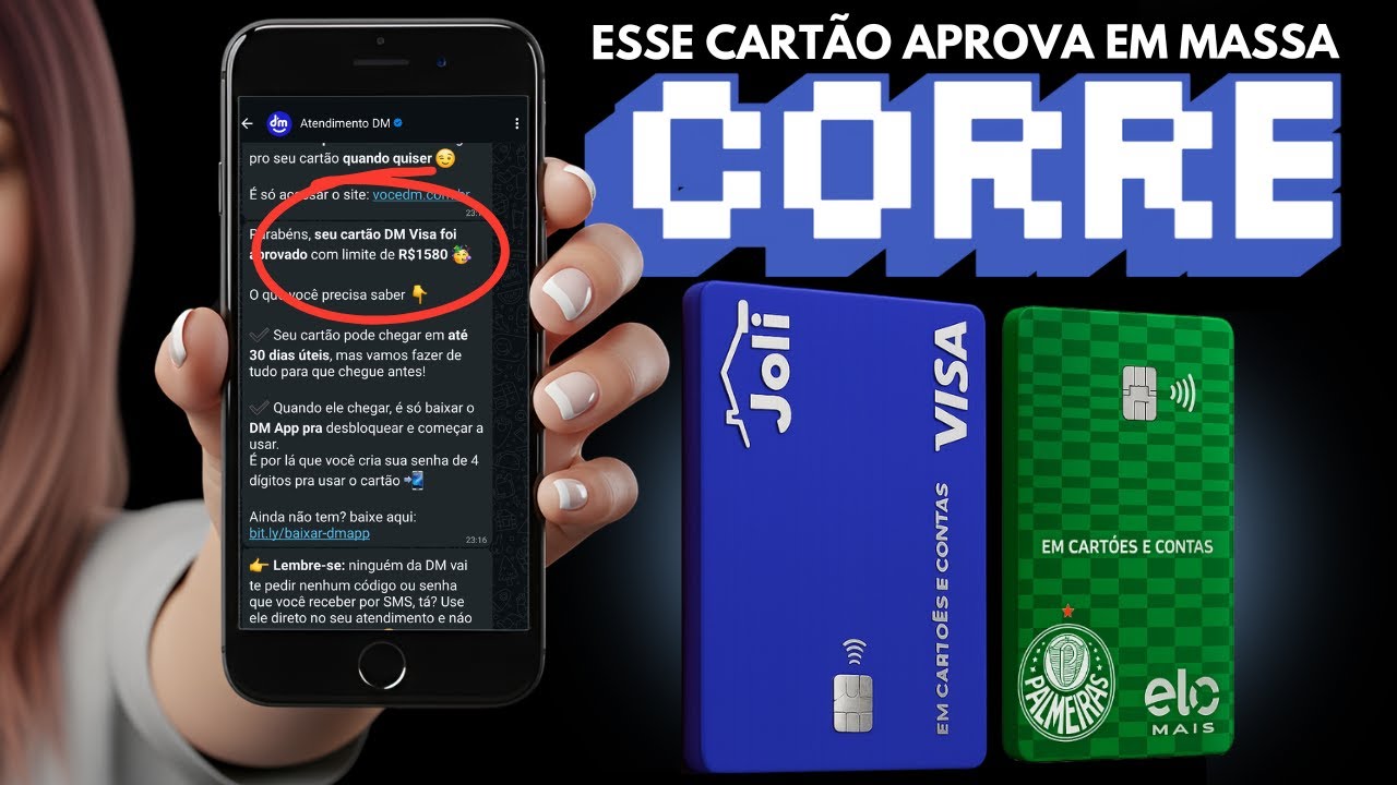 PALMEIRAS PAY APROVANDO A FUN&Ccedil;&Atilde;O CR&Eacute;DITO AT&Eacute; PRA QUEM FEZ ACORDO E O CART&Atilde;O JOLI VISA APROVANDO