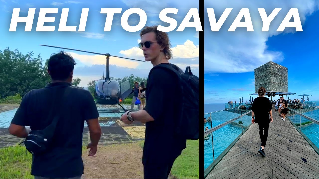 Heli to Savaya Club | Bali Vlog