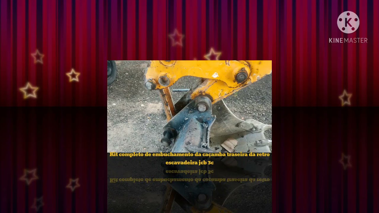 Kit completo de embuchamentos para ca&ccedil;amba traseira da retro escavadeira jcb 3c