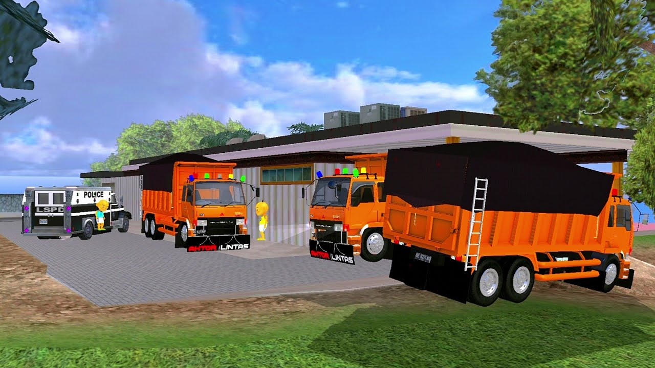 Upin dan Ipin Beli Pasir Batu dari Atok 2 Truk Oleng Fuso 🙄👌 ELTIVISION