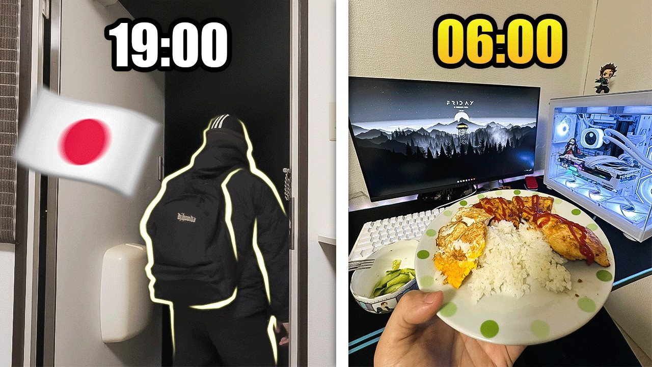 Rotina de um Gamer CLT Trabalhando à Noite no JAPÃO - QUASE PERDI MEU PC KKKK