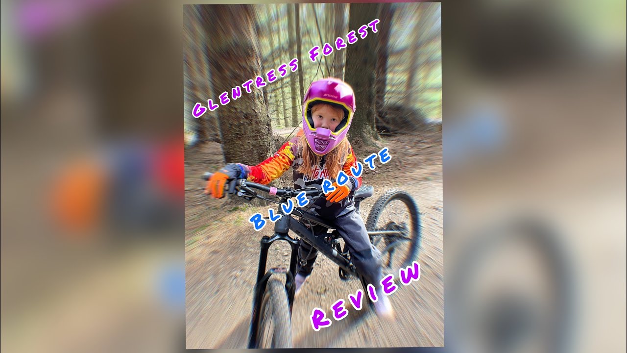 Glentress blue route review with 4 and 7 year old MTB riders 🤘🏼